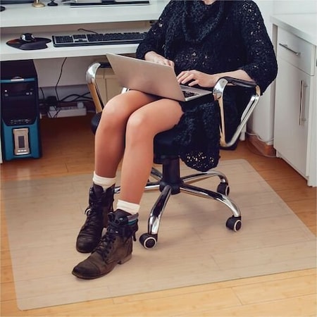 Floortex Chairmat, f/Hard Floors, APET, Rectangle, 36inx48in, Clear FLRNCCMFLAS0002